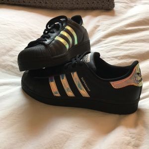 Holographic Adidas Superstars